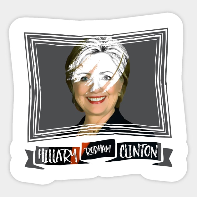 Hillary Rodham Clinton Sticker by kippygo